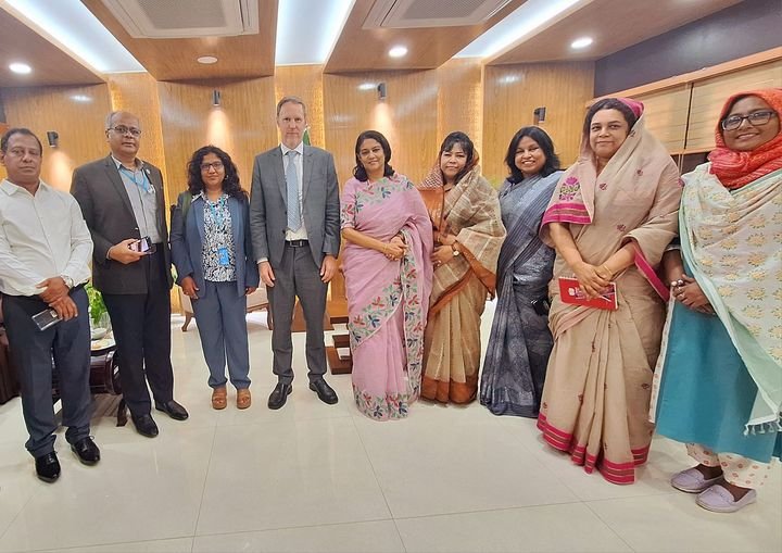 UNDP and French delegations meet Environment Advisor Rizwana Hasan
