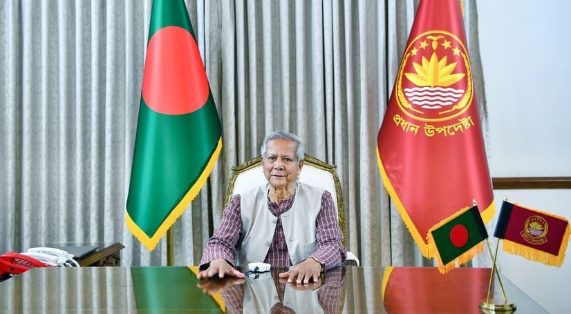 The Chief Adviser delivered a speech on the occasion of the month anniversary of the Interim Government