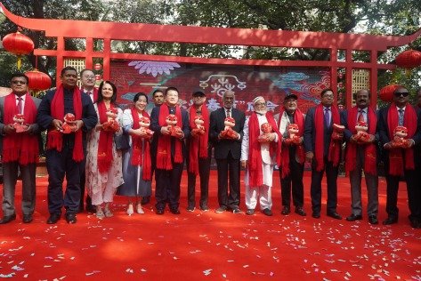 Chinese Embassy in Bangladesh grandly…