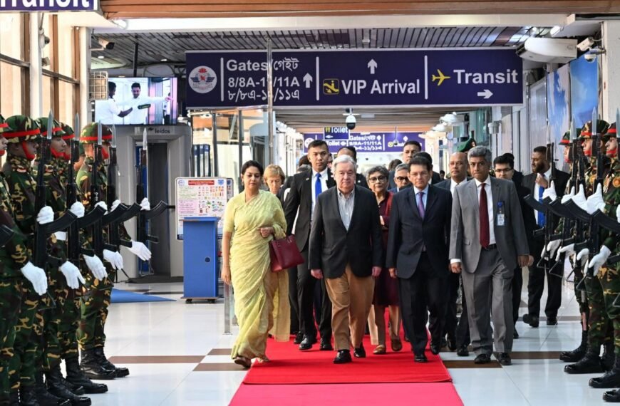 UN Secretary General leaves Dhaka