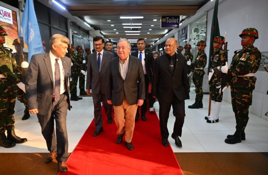UN Secretary General Antonio Guterres…