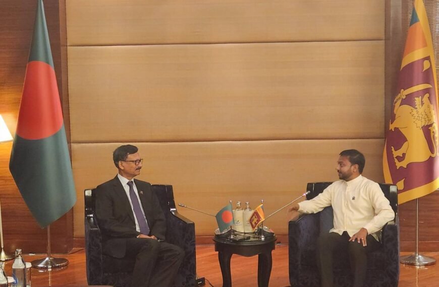 Sri Lankan Deputy Foreign Minister called on Foreign Adviser