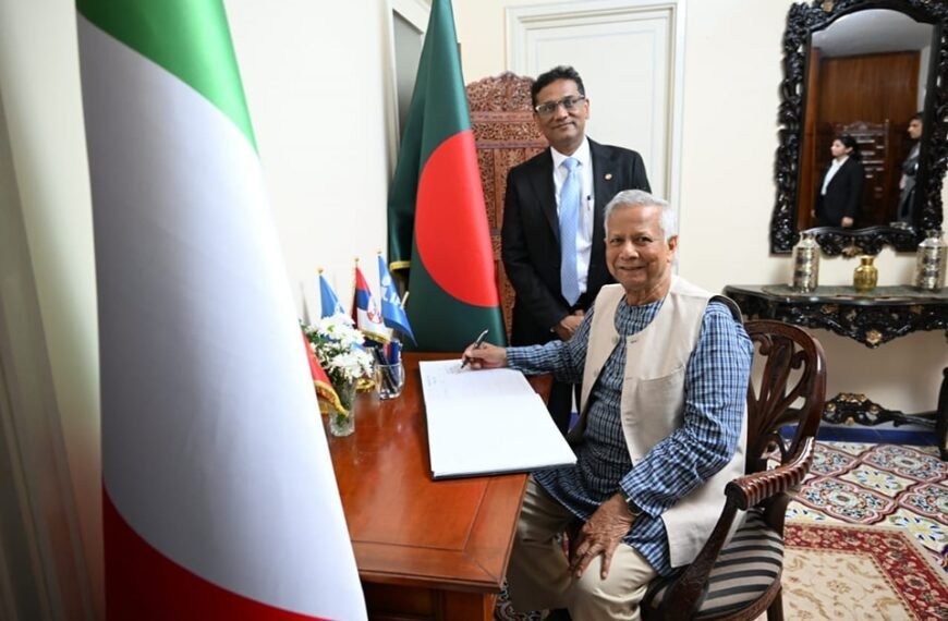 Chief Adviser visits Bangladesh House in Rome