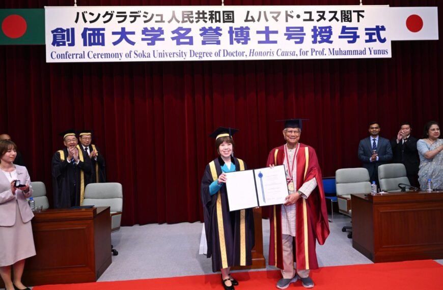 Japan’s Soka University confers honorary…