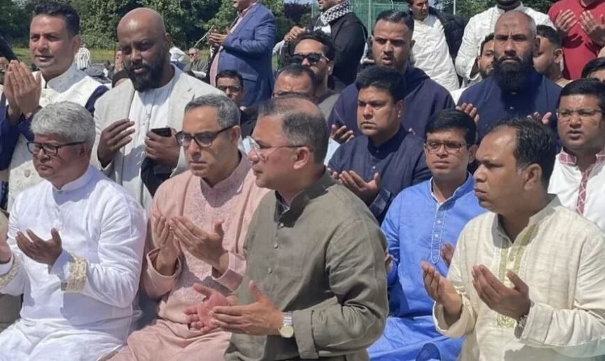 Tarique Rahman celebrates Eid with party leaders and activists in UK
