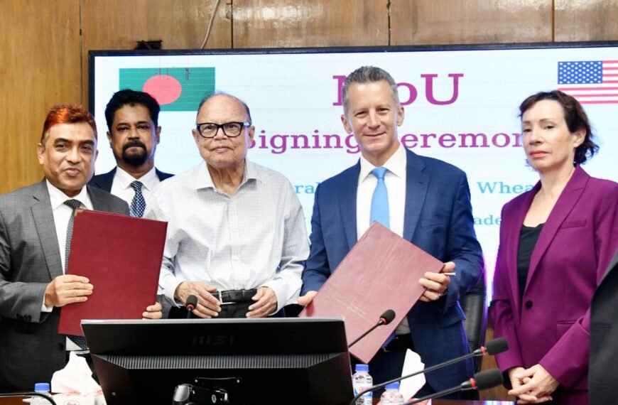 Bangladesh, US sign MoU to import wheat