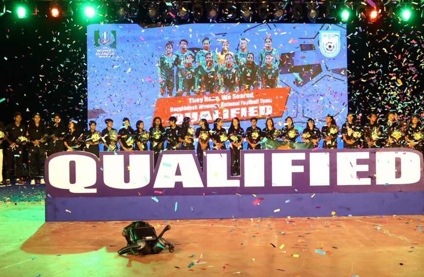 Bangladesh women’s national football team receives love from airport to Hatirjheel as they qualify for AFC Women’s Asian Cup 2026
