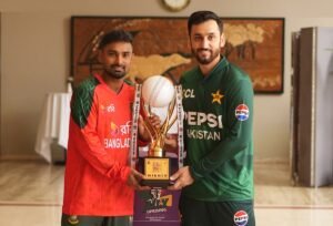 Bangladesh-Pakistan T20 series trophy unveiled