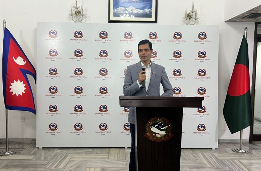 Nepal Embassy hosts reception in honour of Bangladeshi journalists