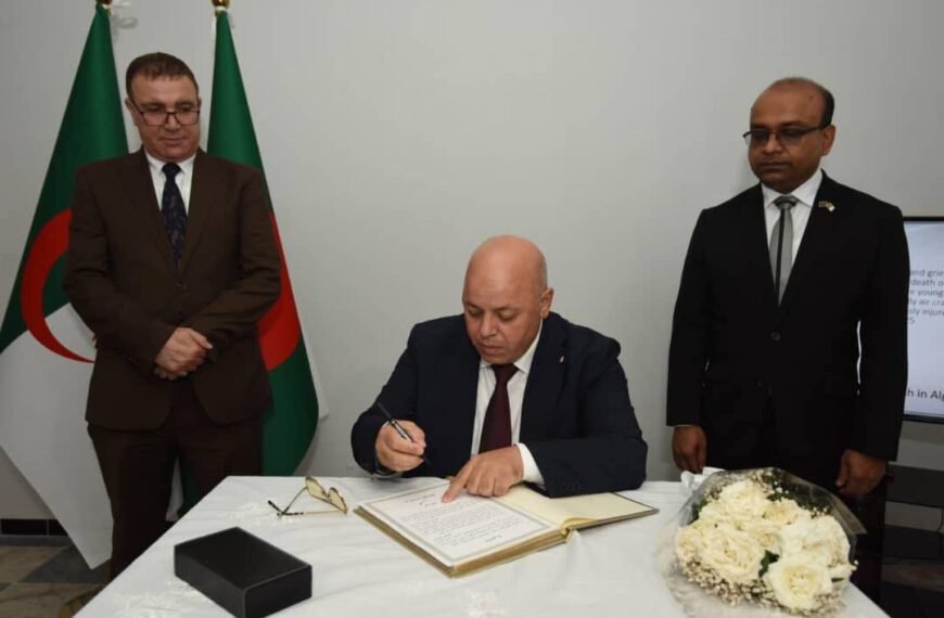 Algerian Minister Expresses Deep Condolences…