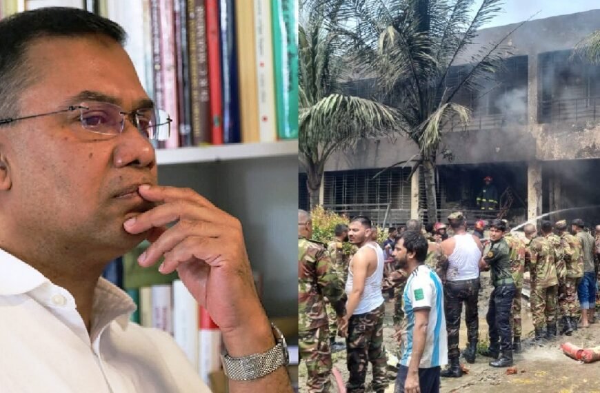 Tarique Rahman expresses deep shock over plane crash in Uttara