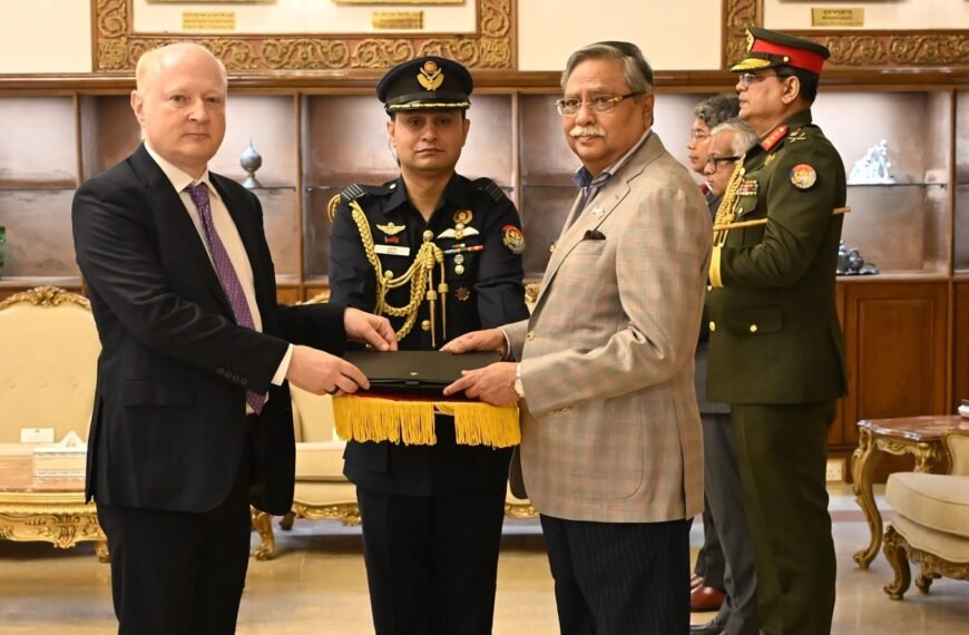 New German Ambassador to Bangladesh Presents Credentials to President