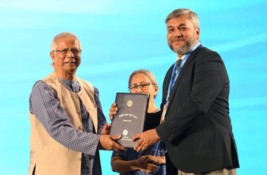 Sher-e-Bangla Agricultural University Professor Dr. Kazi Ahsan Habib receives National Fisheries Medal 2025