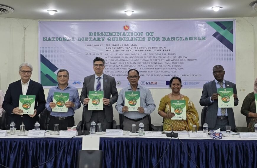 World Health Organization (WHO) holds National Food Policy 2025 launch event in Dhaka with technical support