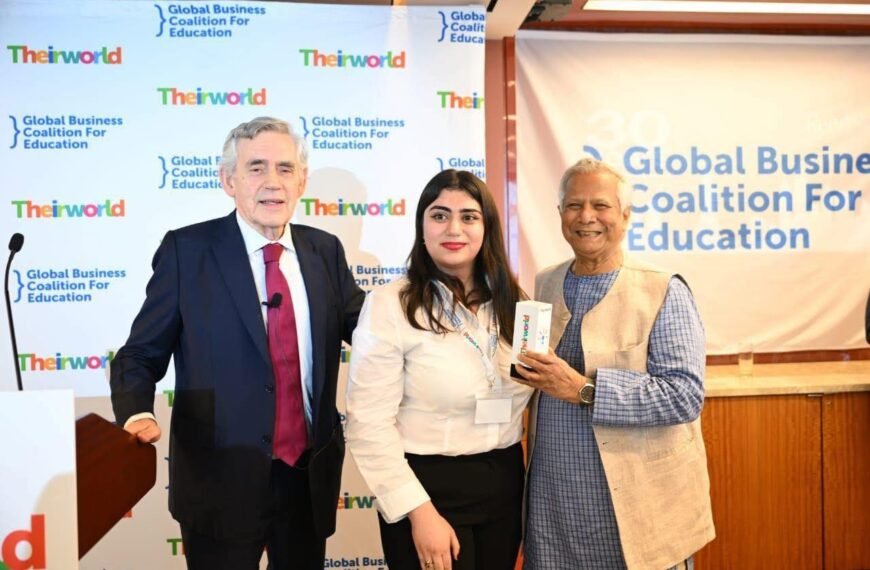 Professor Yunus Honoured at Theirworld’s…
