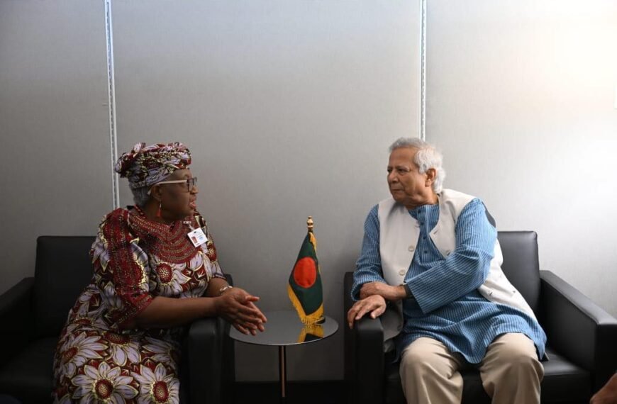 Chief Adviser Seeks WTO Support…