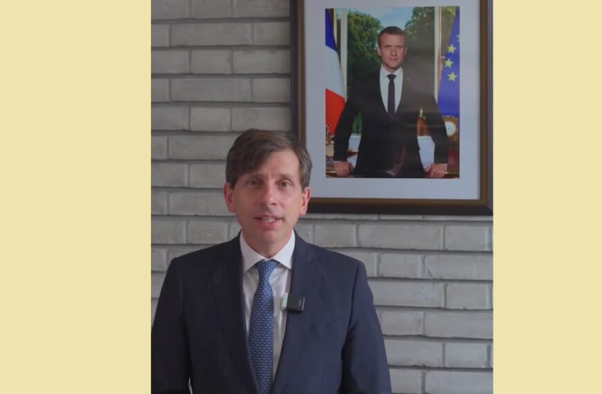 Newly appointed French Ambassador greets…