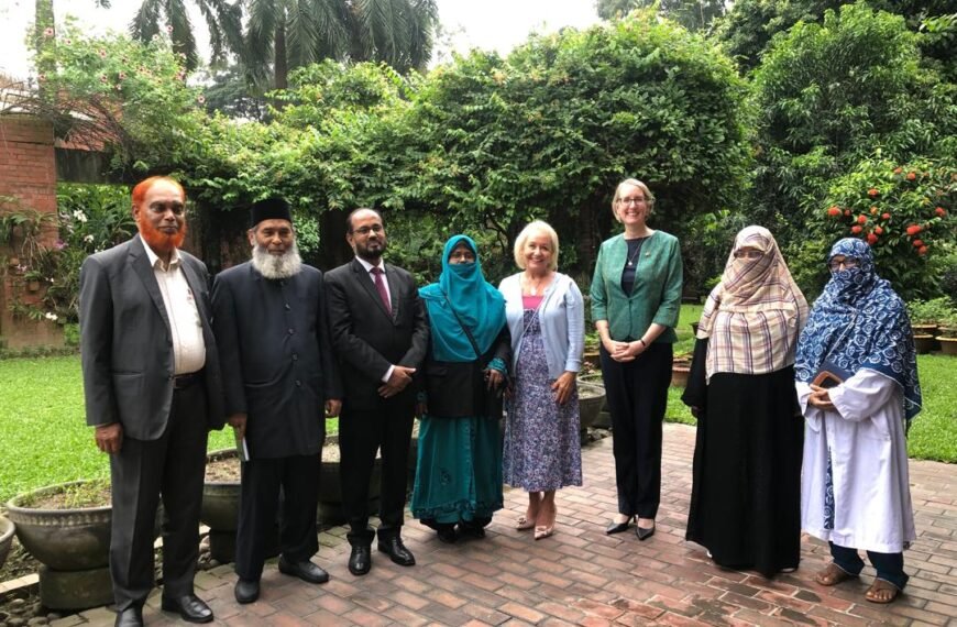 Jamaat leaders pay courtesy call on UK Trade Envoy Baroness Rosie Winterton