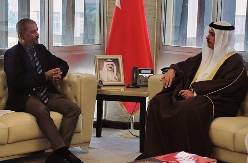Adviser Dr. Asif Nazrul holds bilateral meeting with three Bahraini ministers