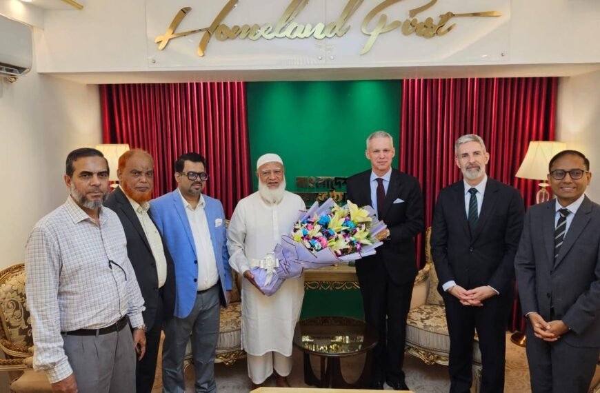Swiss Ambassador pays courtesy call on Jamaat Ameer Dr. Shafiqur Rahman