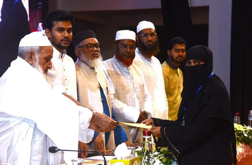 Local Government Department distributed checks worth Tk 7.7 million to the families of martyrs killed in the May 5 Shapla Chattar massacre and the March 2021 protest program