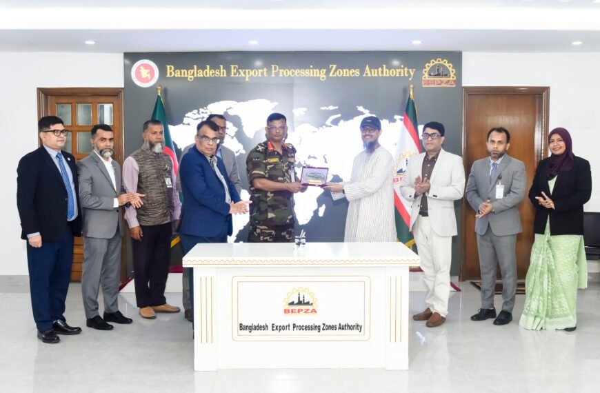 Chinese company ‘October 4128’ to set up high-quality garment factory in Chittagong’s BEPZA Economic Zone