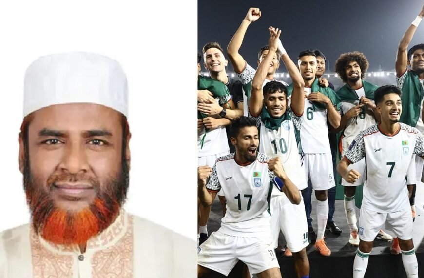 Jamaat Secretary Congratulates National Football Team for Victory Over India