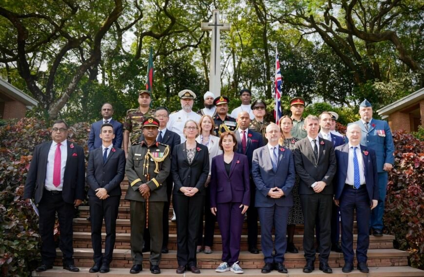 British High Commission pays tribute at Mainamati War Cemetery