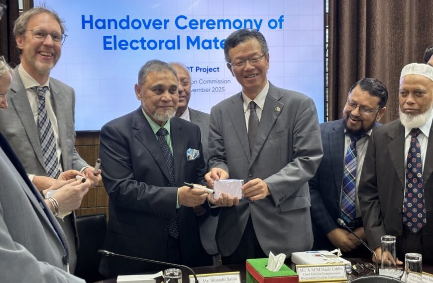 Japan Hands Over Electoral Materials…