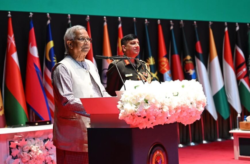 Chief Adviser calls on armed forces to play historic role in upcoming elections