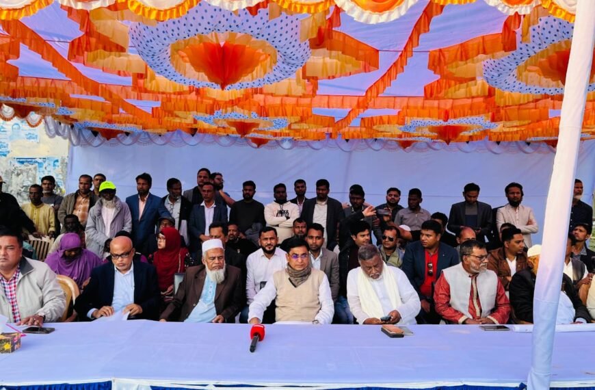 BNP nominated candidate Mojibur Rahman calls for creating a mass movement with the symbol of rice in Gazipur-1 constituency