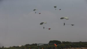 Special aerobatic display and exceptional parajump of the&hellip;