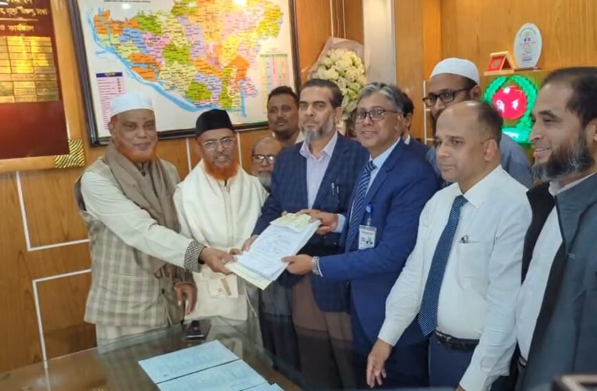 Jamaat Ameer Dr. Shafiqur Rahman’s nomination papers submitted for Dhaka-15 constituency