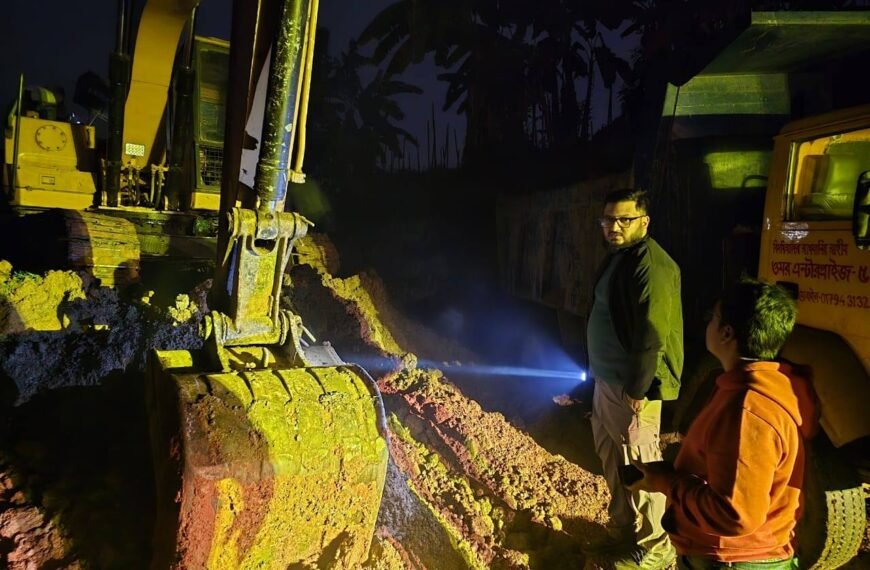 Kaliakoir Upazila Executive Officer fines 3 people Tk 250,000 in campaign against illegal soil cutting