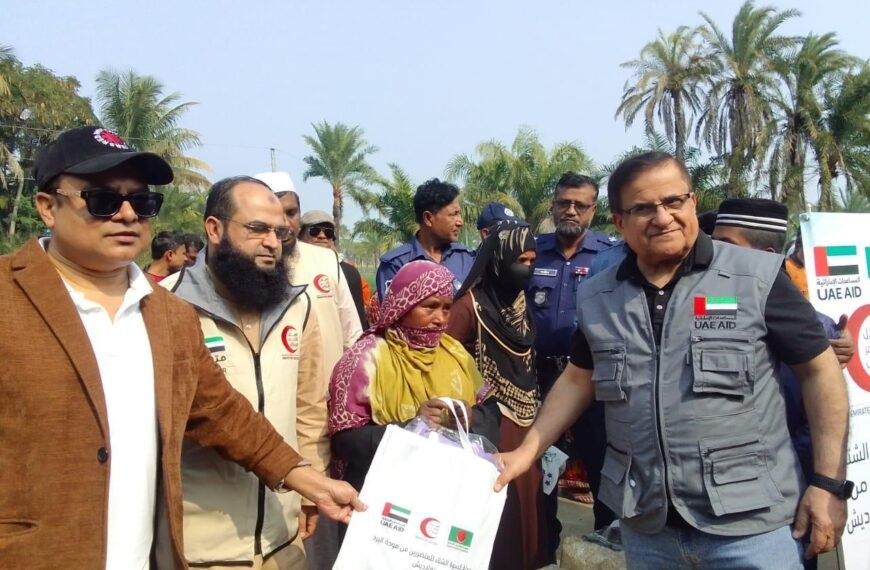 UAE Embassy and Emirates Red Crescent distribute winter clothes in southern Khulna