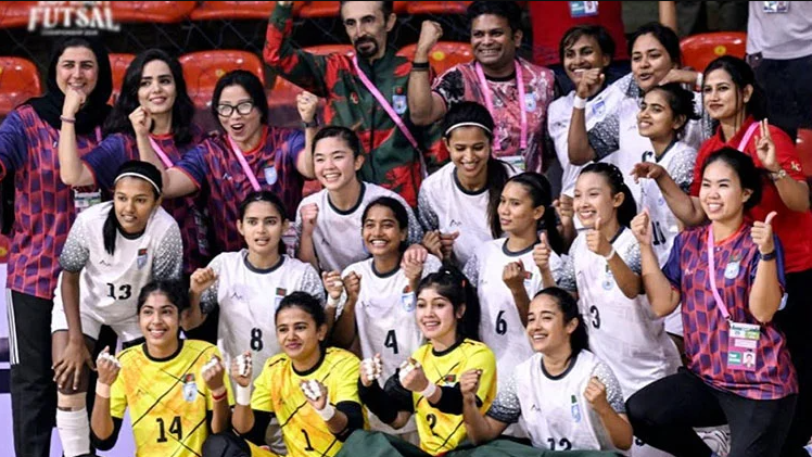 Bangladesh becomes SAFF Women’s Futsal Champion after thrashing Maldives 14-2