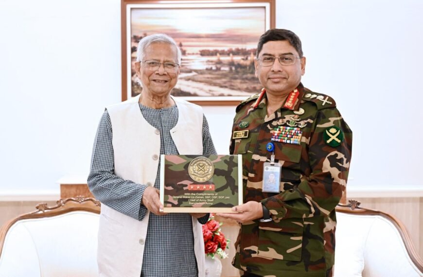 Farewell meeting of the Army Chief with the Chief Advisor