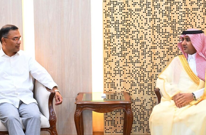 Saudi Arabia’s Ambassador to Dhaka pays courtesy call on Prime Minister Tarique Rahman