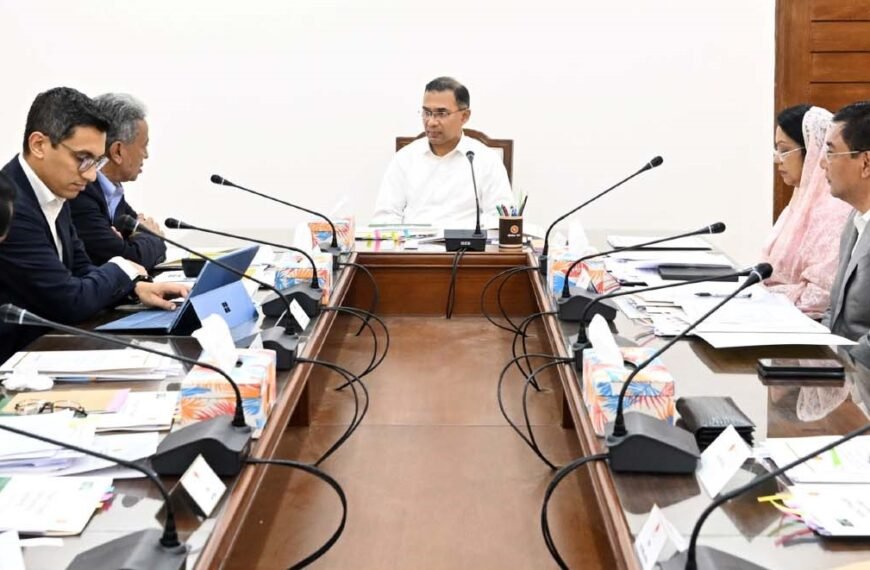 Prime Minister Tarique Rahman chairs important meeting on Terminal 3 of Hazrat Shahjalal International Airport