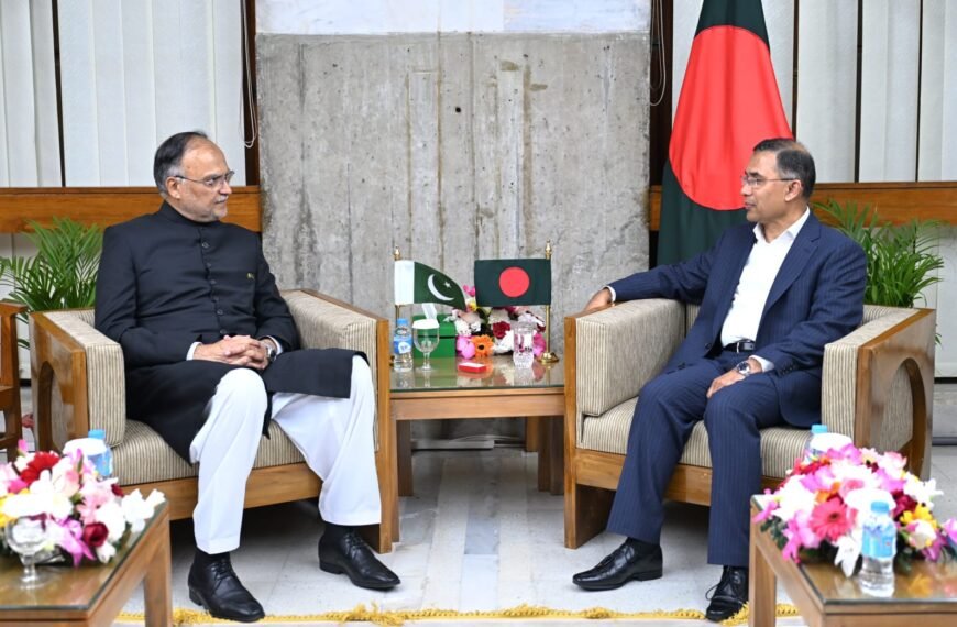 Pakistan’s Planning Minister meets newly elected Prime Minister