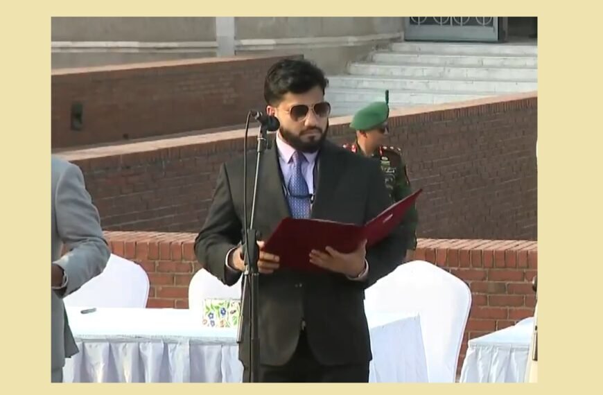 Ishraq Hossain takes oath as State Minister for Liberation War Affairs