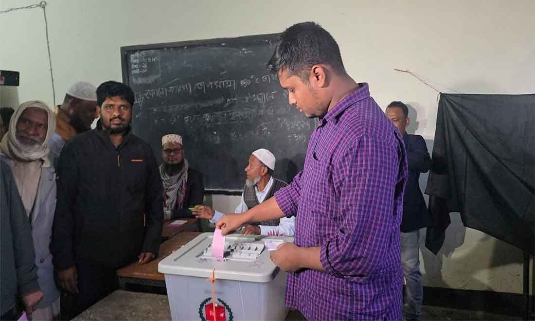 NCP candidate for Comilla-4 constituency Hasnat Abdullah casts&hellip;