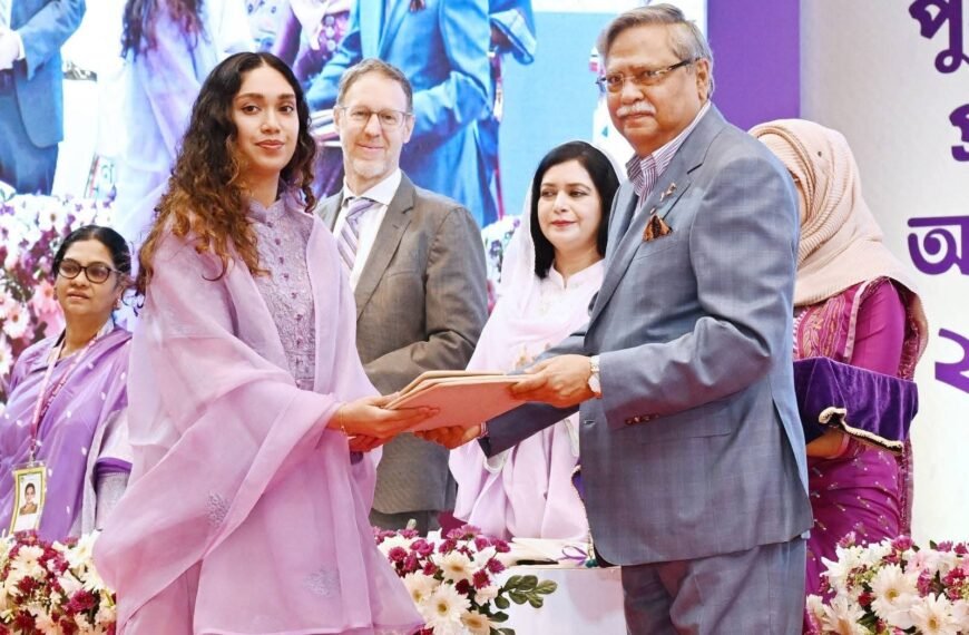 Begum Khaleda Zia’s granddaughter Jaima Rahman receives posthumous ‘Best Indomitable Woman’ award