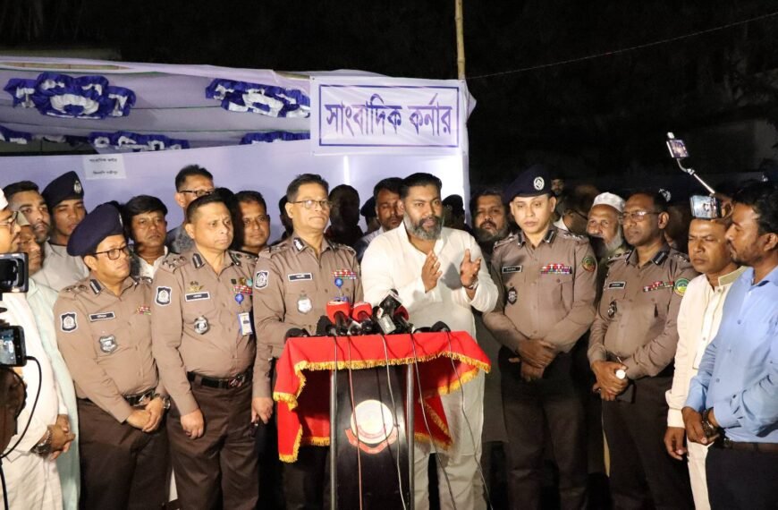 Gazipur Metropolitan Police organizes a public meeting and Iftar Mahfil on the occasion of IGP’s visit to Gazipur