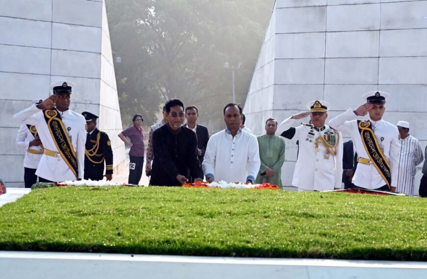 Deputy Speaker and Chief Whip of the National Assembly pay tribute to the graves of martyred President Ziaur Rahman and former Prime Minister Begum Khaleda Zia