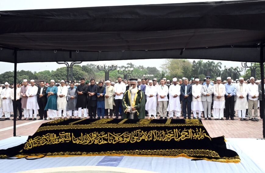 Funeral prayers for Dilara Hafiz, wife of Speaker of the National Assembly, were held at the South Plaza of the National Assembly