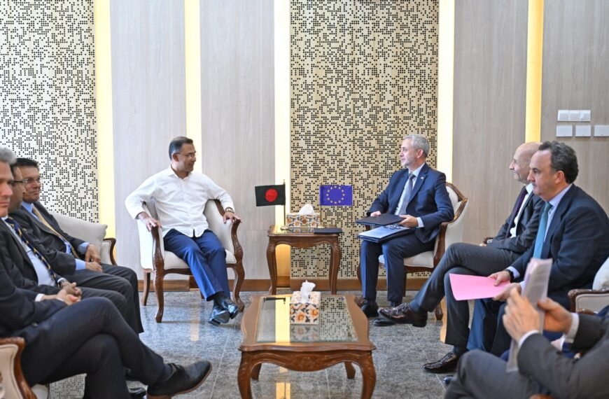 A delegation from the European Union paid a courtesy call on Prime Minister Tarique Rahman