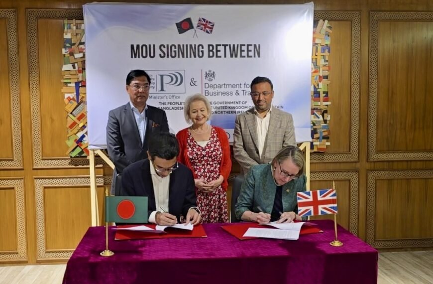 Bangladesh and United Kingdom Sign Aviation MoU to Strengthen Public-Private Partnership Cooperation