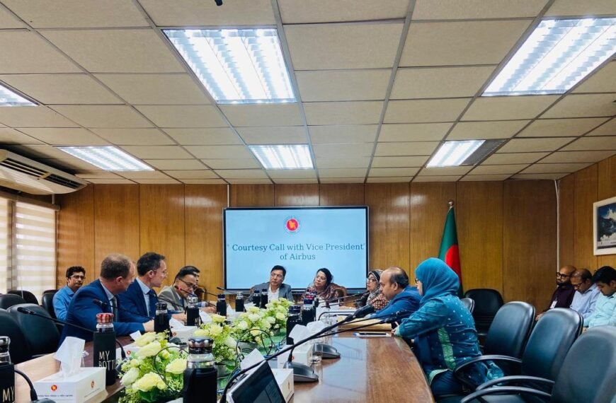 Airbus expresses interest in increasing investment and cooperation in the aviation sector in Bangladesh