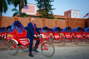 US Ambassador Inaugurates 50 Colorful Rickshaws in Dhaka&hellip;